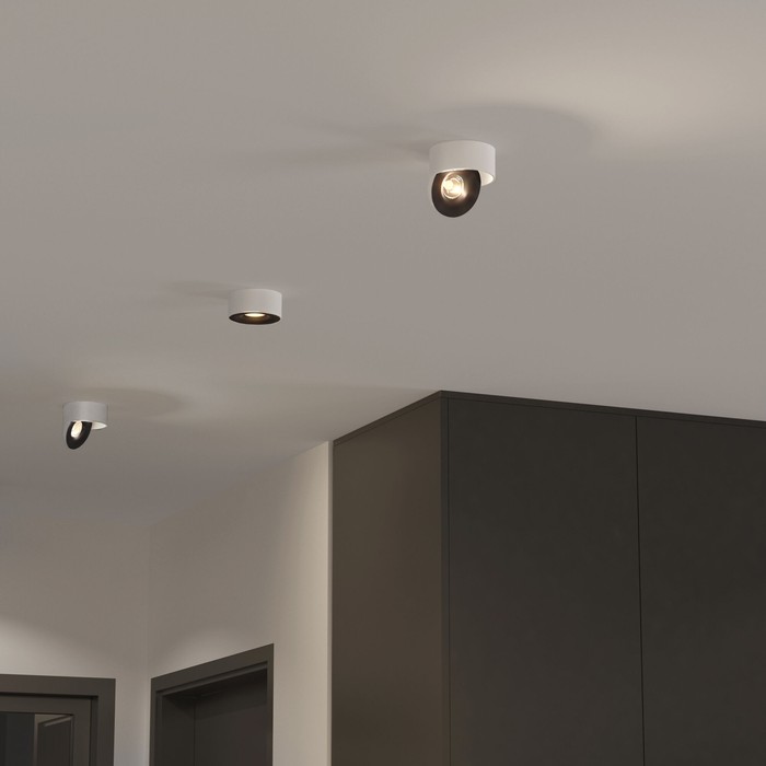 25100/LED 8W 4200K белый/чёрный