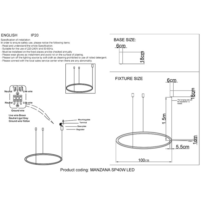 MANZANA SP40W LED BLACK