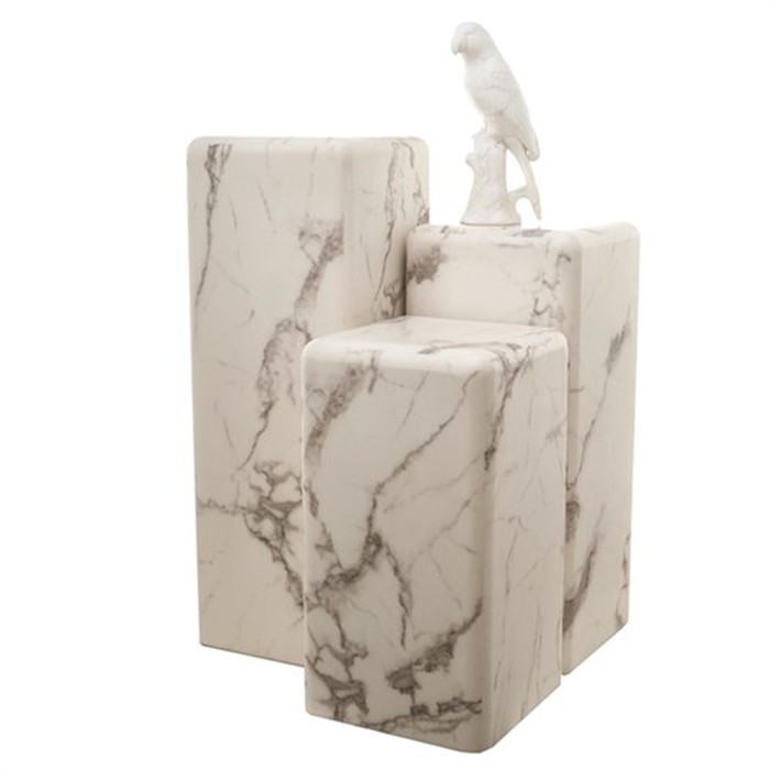 Pillar marble white S