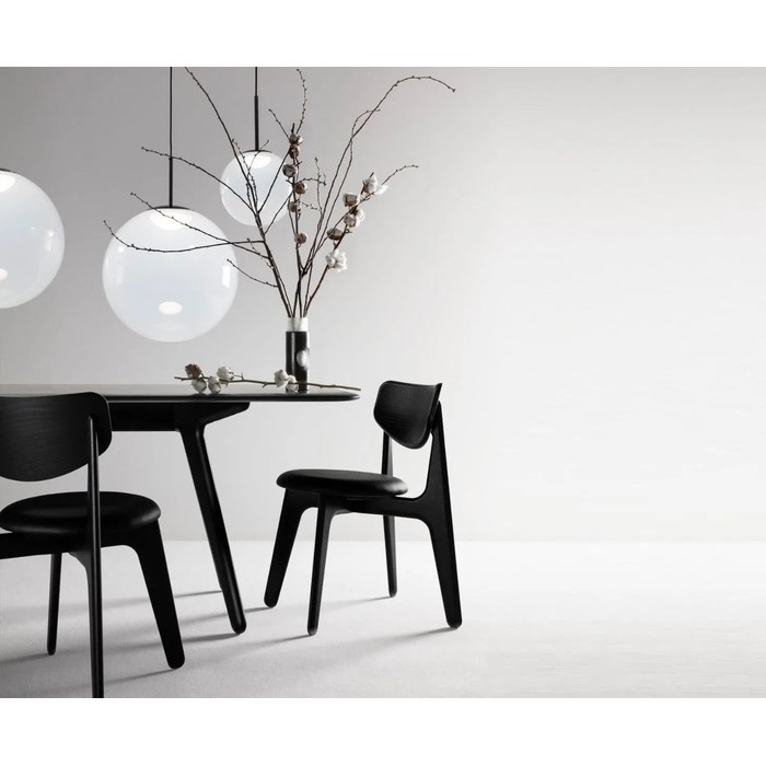 Slab Black Upholstered
