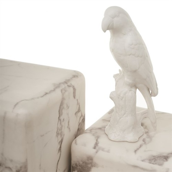 Pillar marble white S