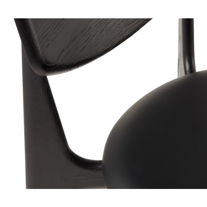 Slab Black Upholstered