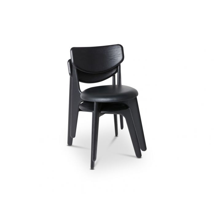 Slab Black Upholstered