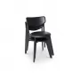 Slab Black Upholstered