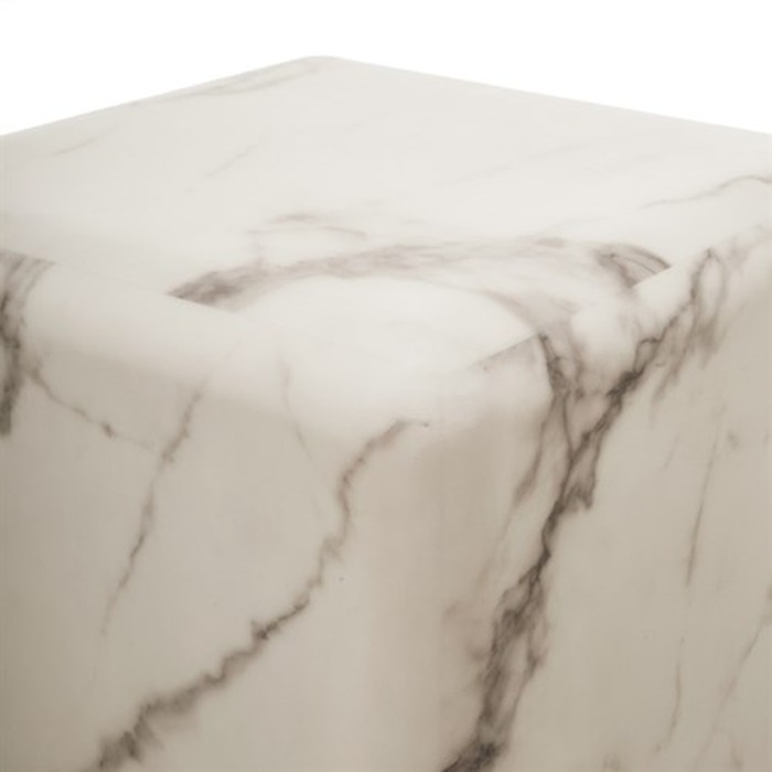 Pillar marble white S