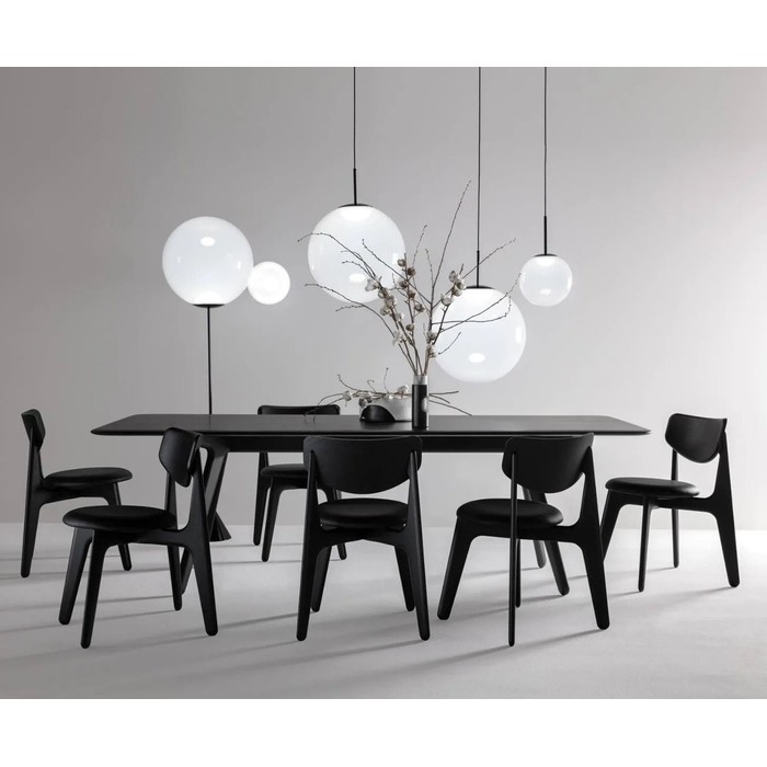 Slab Black Upholstered