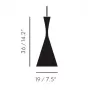 Beat Tall Black LED