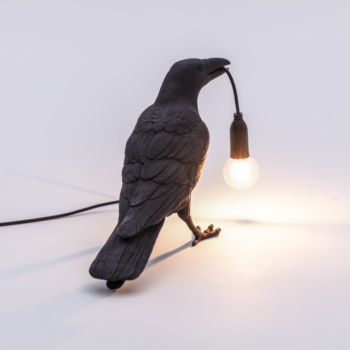 Bird Waiting Black