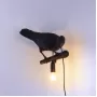 Bird Looking Right Black
