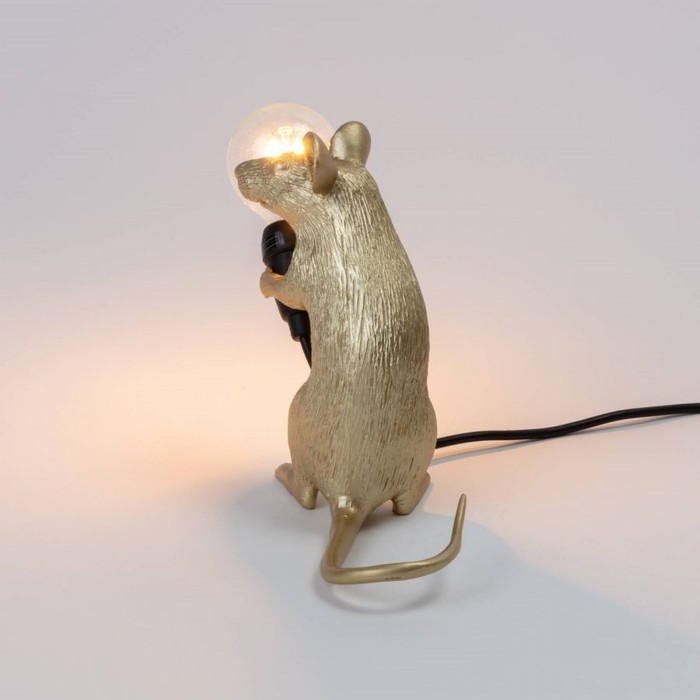 Mouse Lamp Sitting GOLD USB