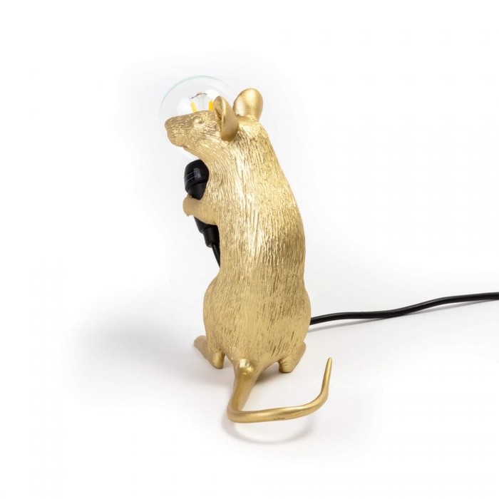 Mouse Lamp Sitting GOLD USB