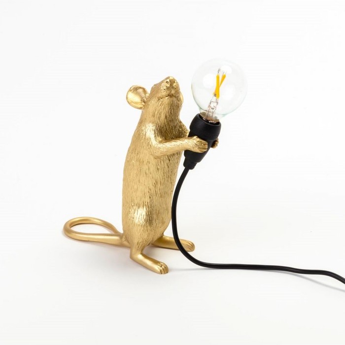 Mouse Lamp Standing GOLD USB