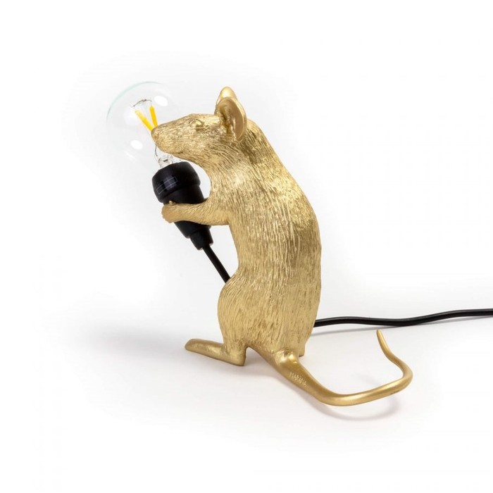 Mouse Lamp Sitting GOLD USB