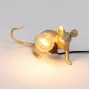 Mouse Lamp Lyie Down Gold USB