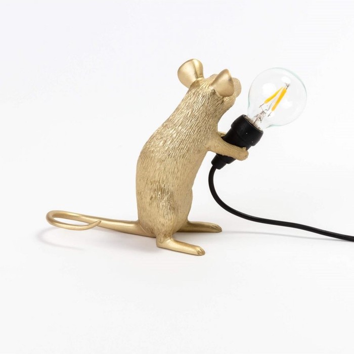 Mouse Lamp Sitting GOLD USB