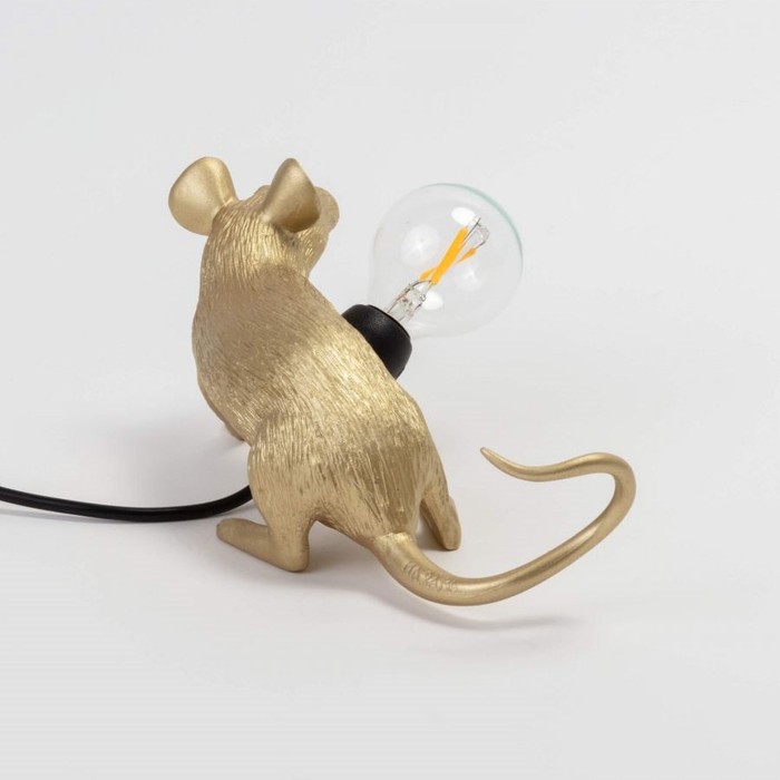 Mouse Lamp Sitting GOLD USB