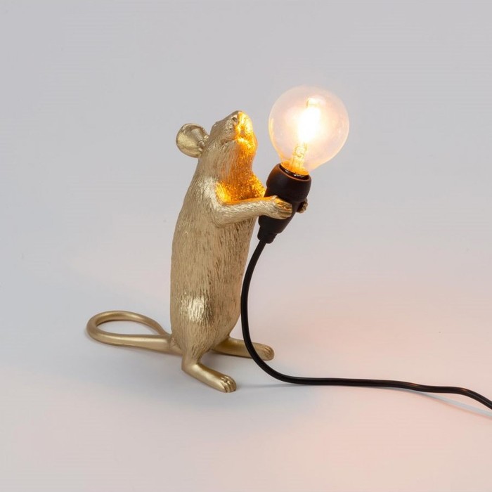 Mouse Lamp Standing GOLD USB