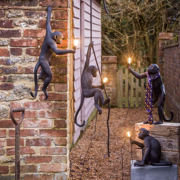 The Monkey Lamp Swing Black