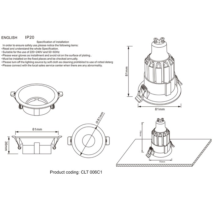 CLT 006C1 WH