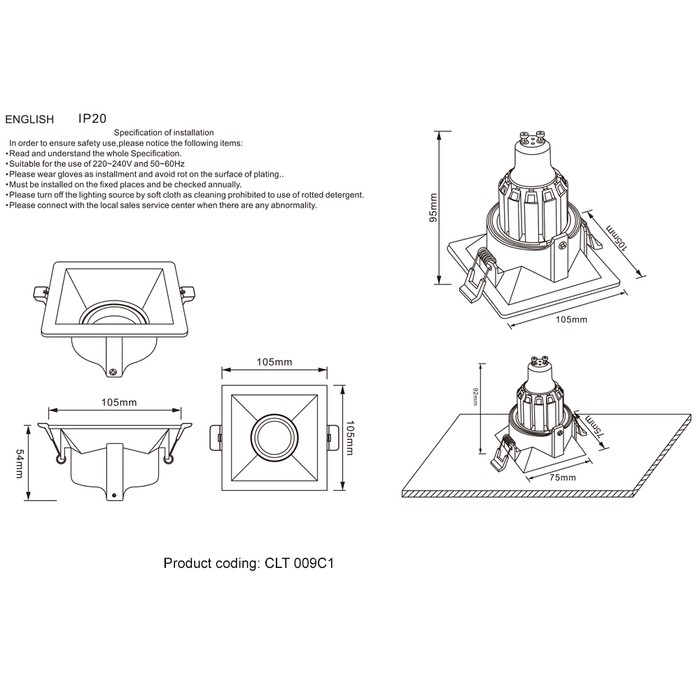 CLT 009C1 WH