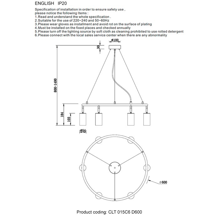 CLT 015C6 D600 BL-GO
