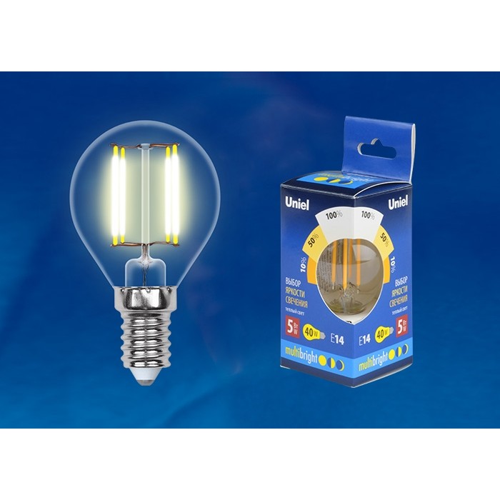 LED-G45-5W/WW/E14/CL/MB GLM10TR картон
