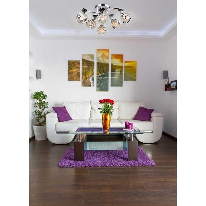 9643/6 серебро / белый