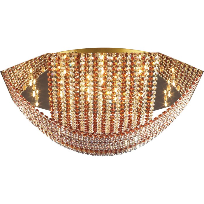 06 2484 0333 24 gold, amber and white crystal