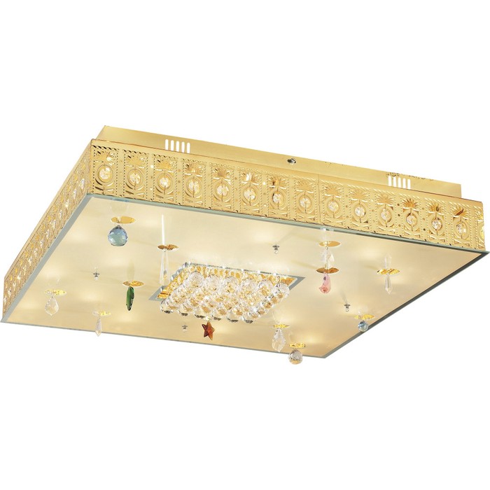2462/25 gold plated+color crystal