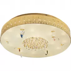 2464/25 gold plated+color crystal