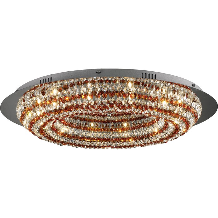 2483/12 chrome, amber and white crystal