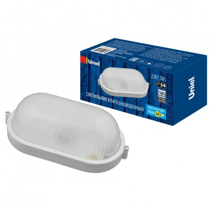 UWL-O01 100W/E27 IP54 WHITE Овал