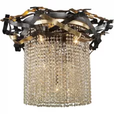 555-06-03 gold + black + shampagne crystal