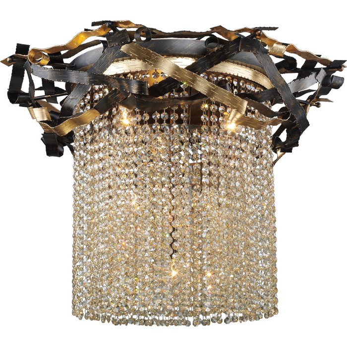 555-06-03 gold + black + shampagne crystal