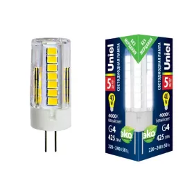 LED-JC-220/5W/4000K/G4/CL GLZ09TR картон