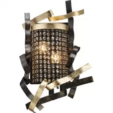 555-02-01 gold + black + shampagne crystal