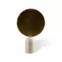 Round marble white