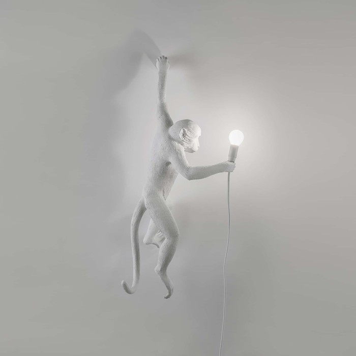 Monkey Lamp Outdoor Hanging Left