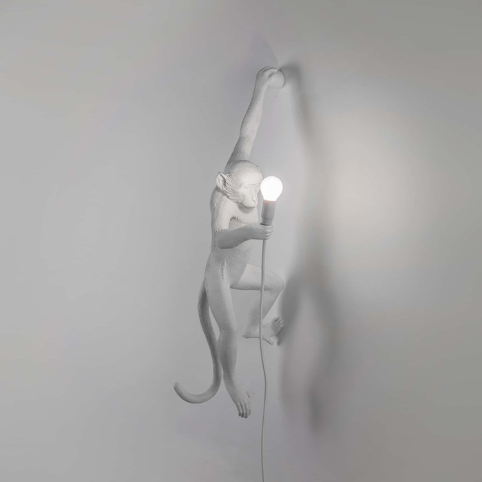 Monkey Lamp Outdoor Hanging Left