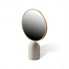 Round marble white