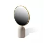Round marble white