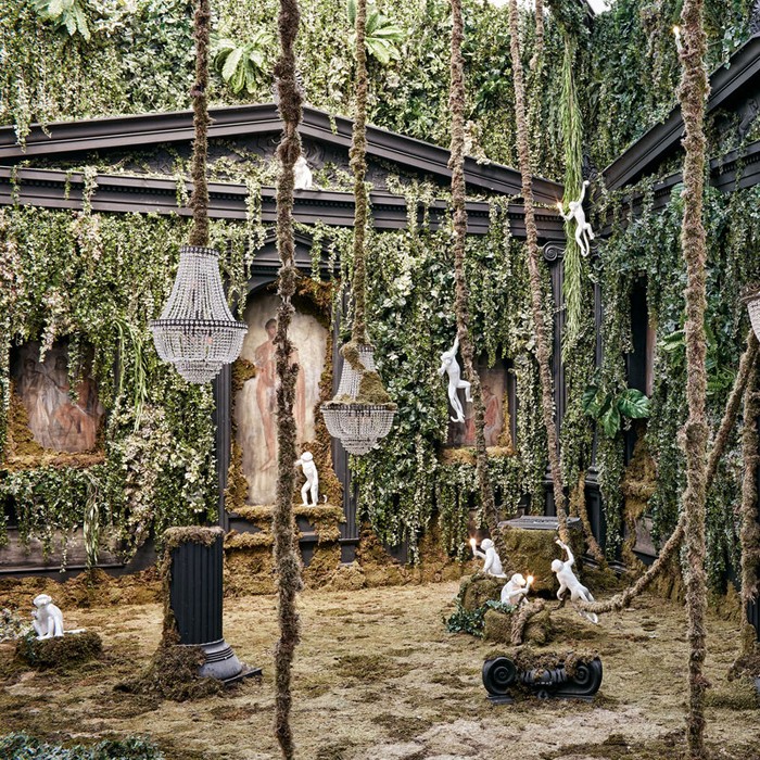 Monkey Lamp Outdoor Hanging Left
