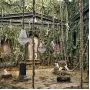 Monkey Lamp Outdoor Hanging Left