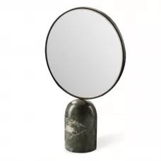 Round marble green