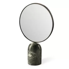 Round marble green