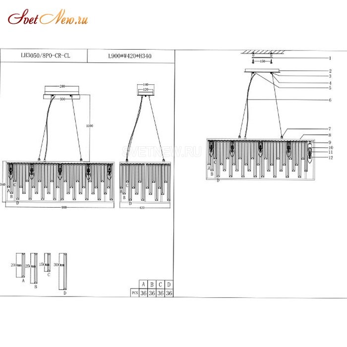 LH3050/8PO-CR-CL