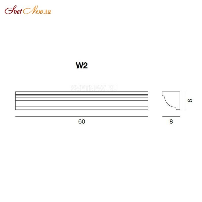 Cornice W2 chrome