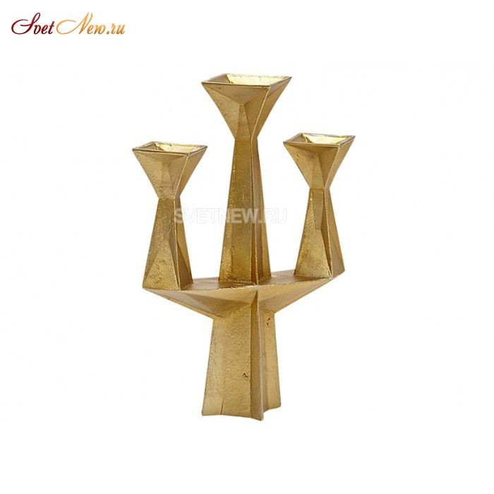 Gem Candelabra Brass/Gold
