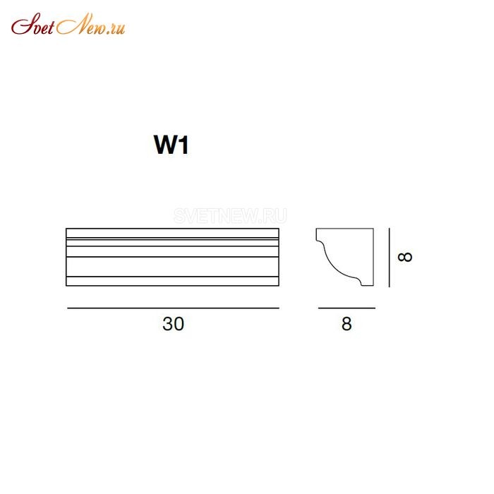 Cornice W1 satin white