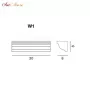 Cornice W1 satin white